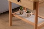 Hanah Home Daisy Drawer Mesa de Noche Natural y Madera